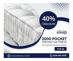 40% OFF - 2000 Pocket Sprung Mattress For Sale