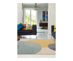 Muse Rug by Asiatic Carpets in MU15 Blue Retro