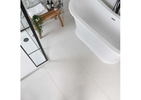 White Bathroom Tiles | Glacier Shine 60x60