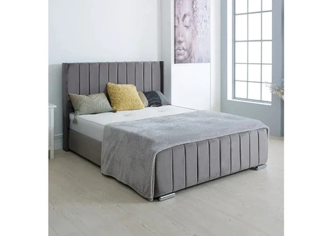 Introducing the Plush Velvet Royal Wing Bed"