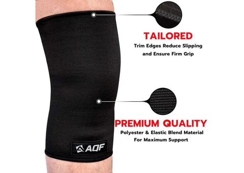 AQF TRIPLE PLY KNEE SLEEVES - BLACK