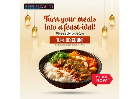 Frampton Balti  | 10% OFF -- Collection Orders Minimum Order Amount: £20.00