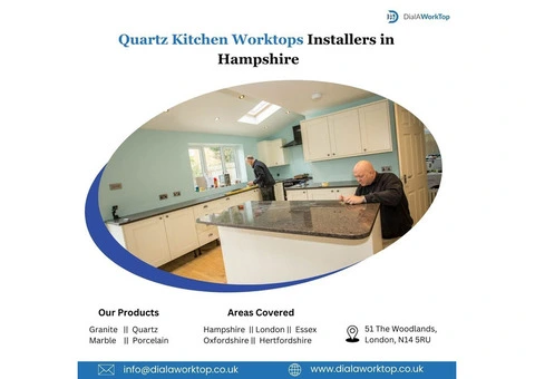 Quartz kitchen worktops installers in Hampshire