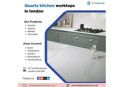 Quartz kitchen worktops in london
