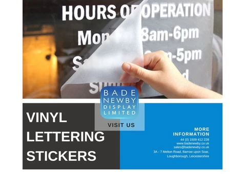 Get Value For Money Vinyl Lettering Stickers To Create A Unique Identity