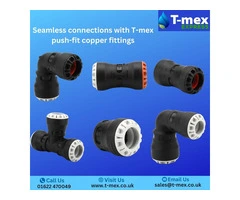 Seamless connections with T-mex Express push-fit copper fittings
