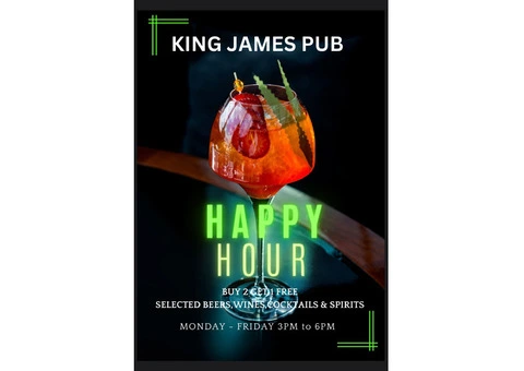 Happy Hour - King James Royston Pub