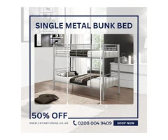 Single Metal Bunk Bed Up to 50% OFF