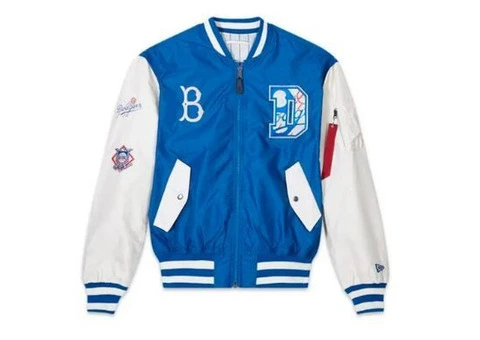 Jorde Calf Men’s Baseball Brooklyn Dodgers Varsity Jacket