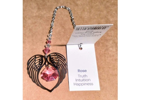 Sparkle Up Your Space with Birthstone Angel Wing Heart Suncatchers! - 2/3