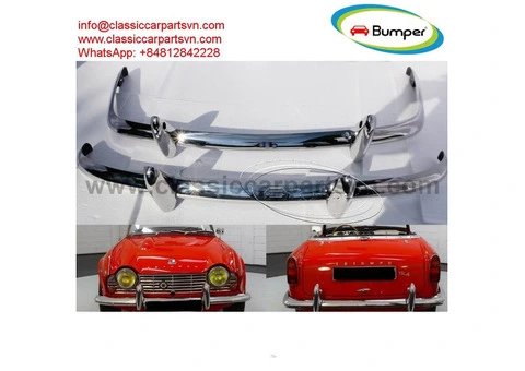 Triumph TR4 (1961-1965) bumpers by stainless steel - 1/3