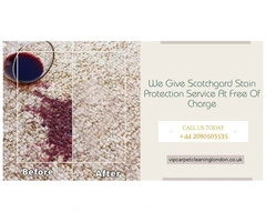We Give Scotchgard Stain Protection Service At Free Of Charge
