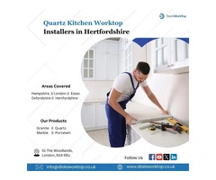 Quartz kitchen worktops installers in Hertfordshire