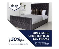 The Grey Rose Chesterfield Bed Frame up to 50% off