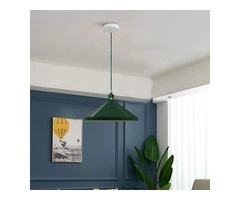Single Head Shade Adjustable Hanging Vintage Metal Pendant Light