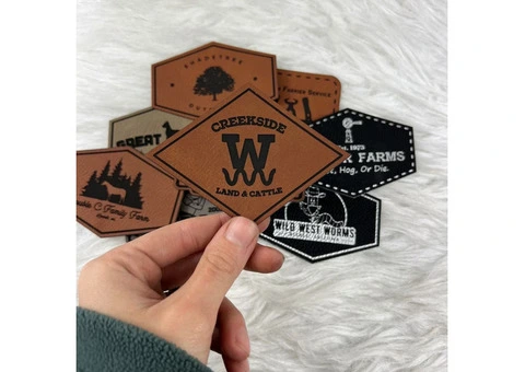 Get high quality Custom Monogram Leather Patches - 2/2