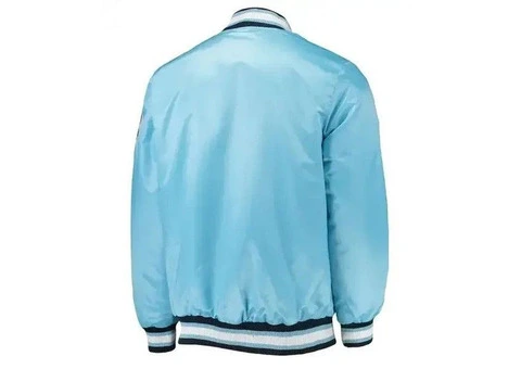 Score Style Points: The Classic Carolina Varsity Letterman Bomber Jacket for Men - 2/3