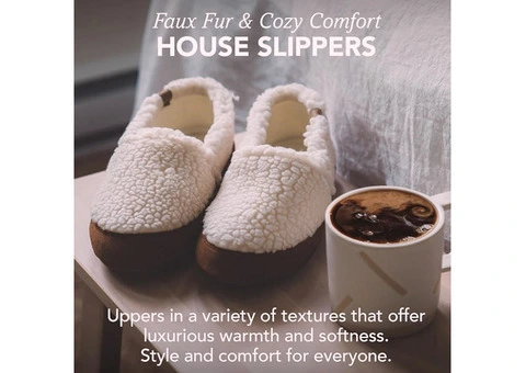 Acorn Women’s Moc Slippers with Comfortable Cloud-Like Feel, Soft and Cozy Uppers and Non-Slip Sole