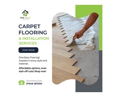 Step into Sustainable Comfort: Explore Carpet Flooring at Fine Deco Flooring