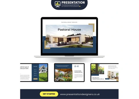 Pastoral house design Powerpoint presentation template - 1/3