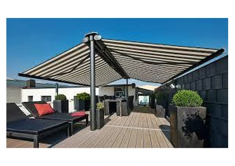 Eye-catching commercial shop awnings