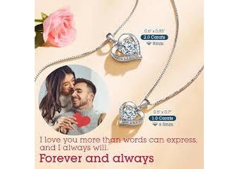 Heart Pendant Necklace Gifts for Wife - 1/3