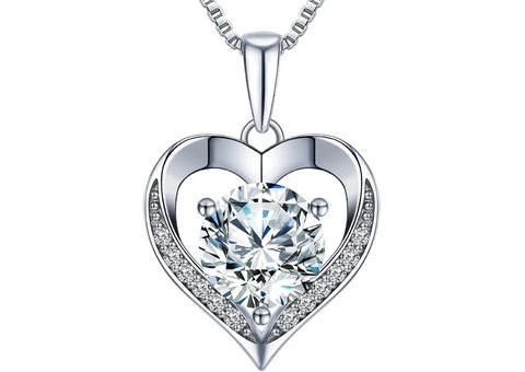 Heart Pendant Necklace Gifts for Wife - 2/3