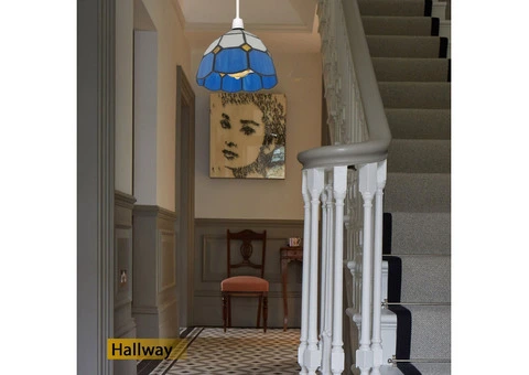 Tiffany Style Stained Glass Lamp Shade Fixtures - 4/12