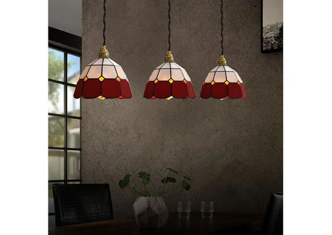 Tiffany Style Stained Glass Lamp Shade Fixtures - 5/12