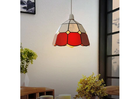Tiffany Style Stained Glass Lamp Shade Fixtures - 7/12
