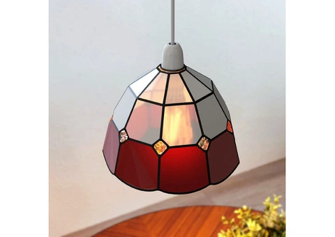 Tiffany Style Stained Glass Lamp Shade Fixtures - 6/12