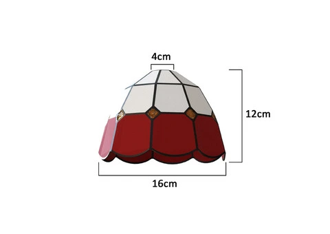 Tiffany Style Stained Glass Lamp Shade Fixtures - 3/12