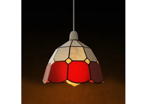 Tiffany Style Stained Glass Lamp Shade Fixtures - 9/12