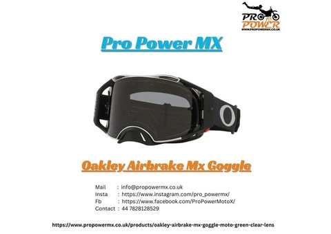 Enhance your ride with Oakley Airbrake Mx Goggle: Introduction to Pro Power MX