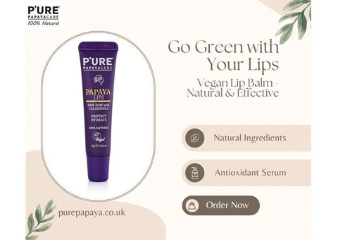 Go Green with Your Lips: Vegan Lip Balm - Natural & Effective