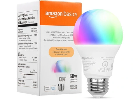 Amazon Basics Smart A19 LED Light Bulb - 2/2