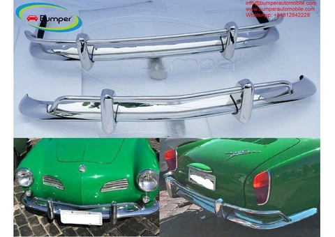 Volkswagen Karmann Ghia US type bumper (1967 - 1969) by stainless steel - 1/4