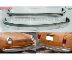 Volkswagen Type 3 bumper (1970-1973) in stainless steel