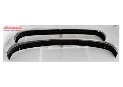 Volkswagen Karmann Ghia (1972-1974) bumpers by stainless steel - 3/4