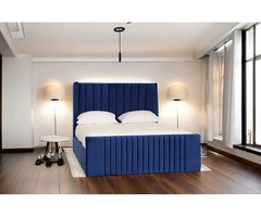 Hippo Warwick Ottoman Upholstered Bed with Winged Headboard - 3' Single Bed