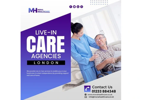 Choose Professional Services of live in Care Agencies in London today