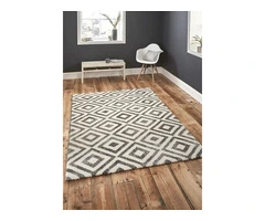 Elegant Rug by Think Rugs in 4893 Grey/White Design