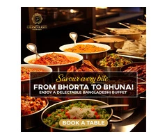 The Grand Rasoi Bangladeshi Restaurant |  Family Feast | Dine-in Buffet Bonanza at Only £17.95