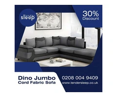 Sink Into Style with Jumbo Cord Sofa! shop now 30% off