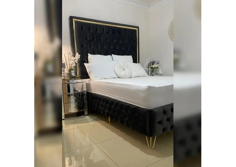 Elevate Your Sleep with High Headboard Ottoman Bed. shop now