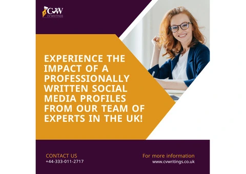 Get the professional Social Media Profile Writing Service in the UK