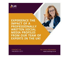 Get the professional Social Media Profile Writing Service in the UK