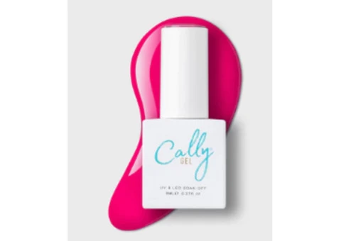 Fuchsia Lily Cally Gel Nail Polish 8ml - 1/3