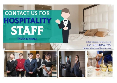 Contact Us for Hospitality Staff from India, Nepal