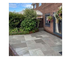 Kandla Grey Indian Sandstone Paving Slabs – Patio Pack – 22mm Calibrated